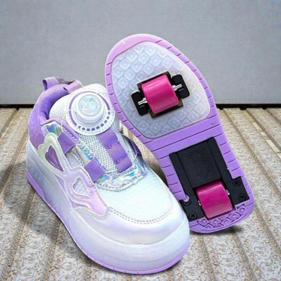 صورة سكيت شوز أطفال بعجلات ستايل بناتي